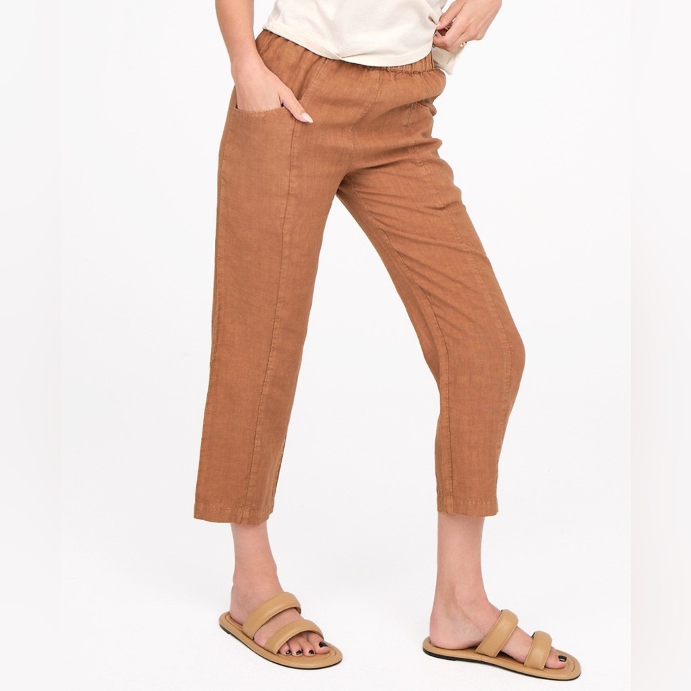 MATE the Label Linen High Waisted Pant - Sedona